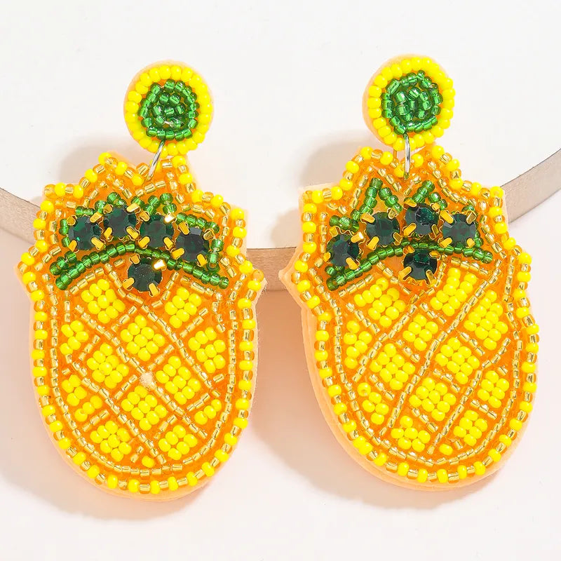 St Barts Beaded Statement Earrings | Pre-Order