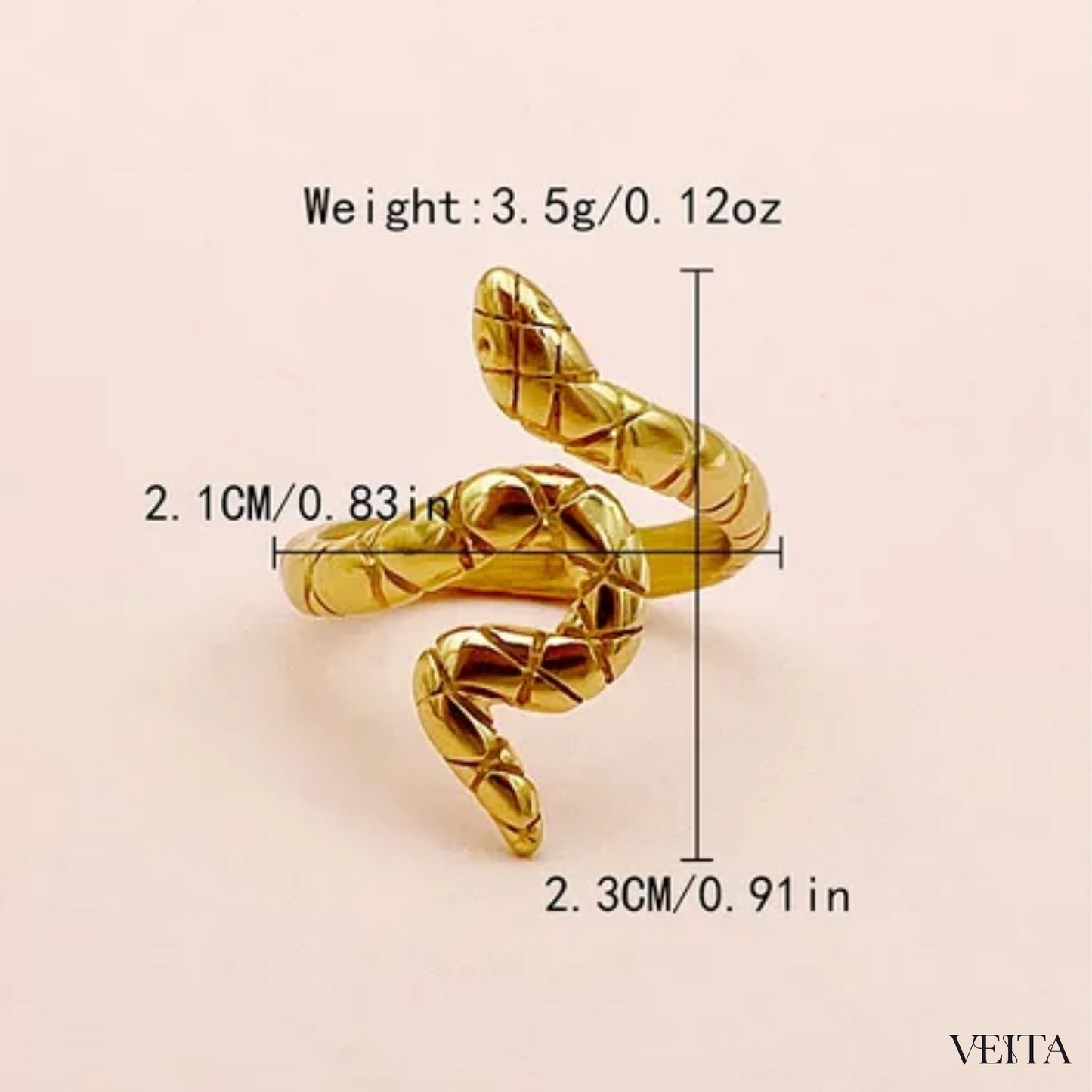 Textured Snake Ring (Pre-Order)