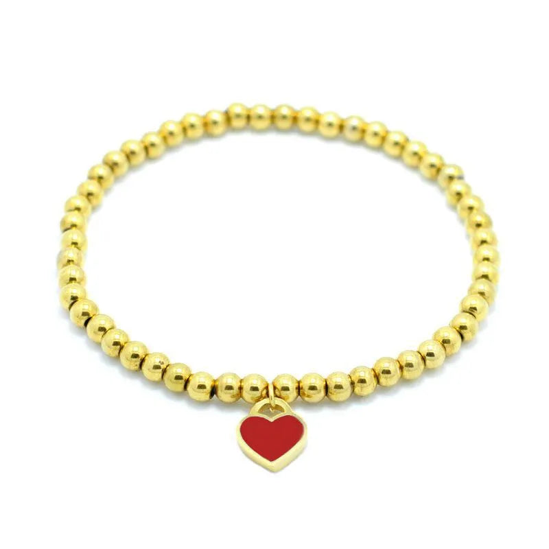 Emma Heart Charm Bracelet