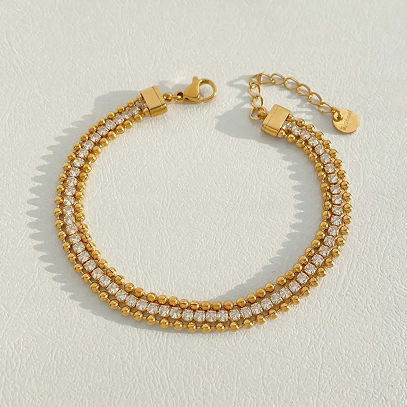 Triple Chain Tennis Bracelet (Pre-Order)