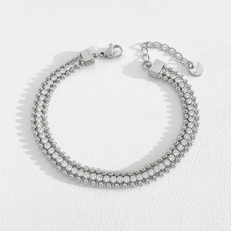 Triple Chain Tennis Bracelet (Pre-Order)