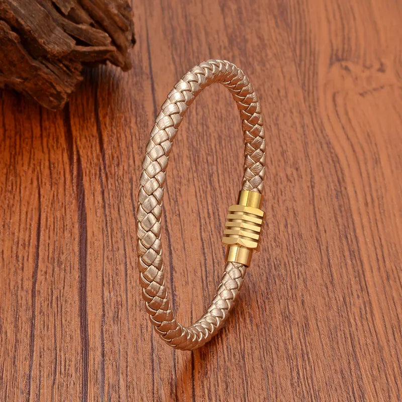 Woven Leather Bracelet (Pre-Order)