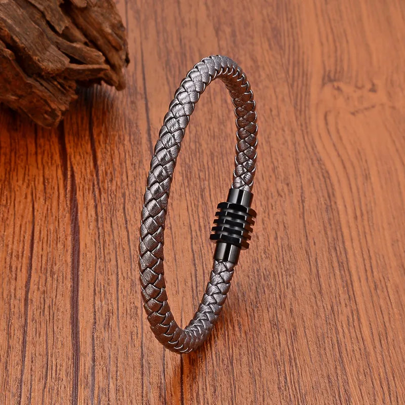 Woven Leather Bracelet (Pre-Order)